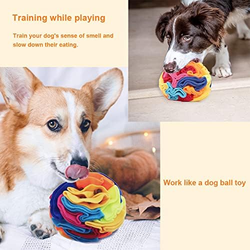 כדור סנפלס של אבלכיאן - כדור דשדוף לכלבים מחצלת ספיגה, מגרה נפשית צעצועים לכלבים עיוורים הקלה על סטרס הקלה על כלב פינוק