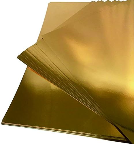 Kodamaa Premium Shimer Craft Craft Gold/Silver Metallic Paper, Cardstock רב תכליתי מושלם לעיצוב פסטיבלים, אריזת מתנה