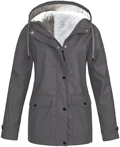 ז'קט גשם מרופד לנשים ז'קט בצבע אחיד מעיל ספורט בגדי ספורט מעיל מעיל עם מעיל מעיל ארוך משקל קל משקל