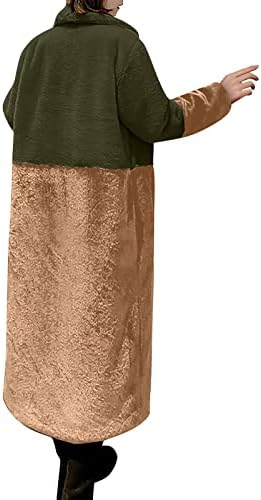 Prdecexlu אלגנטית חורפית שרוול ארוך שרוול ארוך, נשות בית טוניקה טוניקה נוחות נוחות מעילים צבע חסימה עבה גירוש
