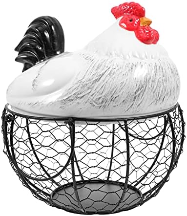עוף ביצת סל חוט ביצת אוסף סלי לאיסוף טרי ביצי קרמיקה טרי ביצת מחזיקי השיש סגנון 2