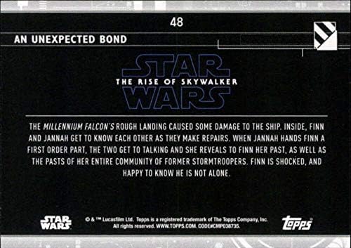 2020 Topps מלחמת הכוכבים העלייה של Skywalker Series 2 Blue 48 כרטיס מסחר לא צפוי