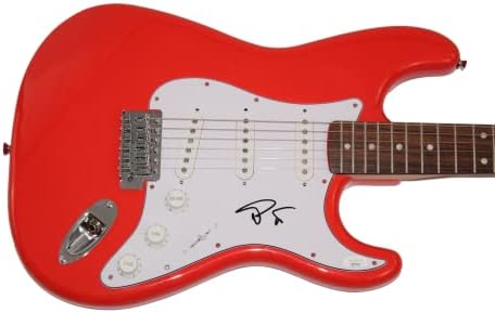טריי אנסטסיו חתם על חתימה בגודל מלא פנדר אדום סטראטוקסטר גיטרה חשמלית ג 'יימס ספנס ג' יי. אס. איי אימות-פיש עם מייק גורון,