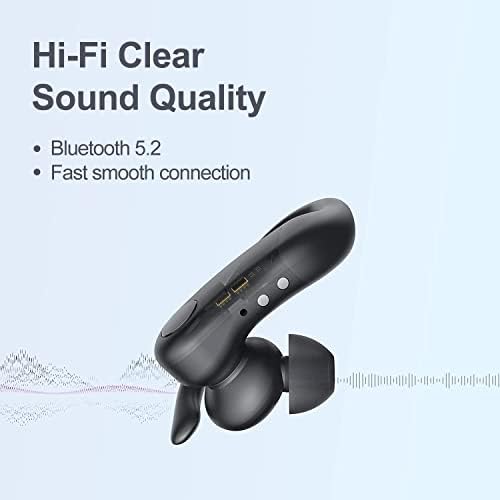 אוזניות Bluetooth של Qodisa אוזניות אלחוטיות של 100 שעות משחק טעינה אלחוטית מארז נד