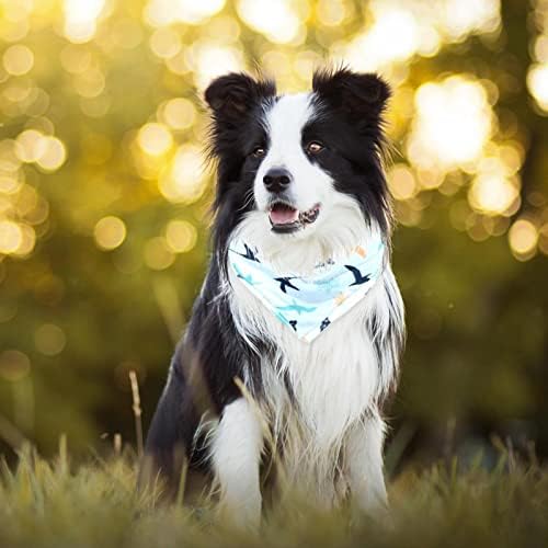 כלב בנדנה - 2 חבילות חיית מחמד אידיאלית, צעיף צוואר יומי של צוואר לחתולי כלבים קטנים עד גדולים, צוואר בנדנות