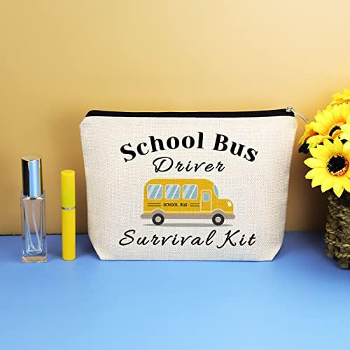 בית ספר אוטובוס נהג הערכה מתנות אוטובוס איפור תיק תודה לך מתנה עבור אוטובוס נהג קוסמטיקה תיק בית ספר אוטובוס