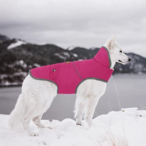 מעיל מעיל מעיל חורף של כלב, מעילי מזג אוויר קר כלבים, מעיל גלינה חמה מעיל שלג כלב לכלבים גדולים בינוניים גדולים