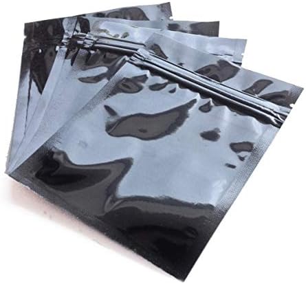 שחור 3.5 על 5 שקית נייר מיילר אטומה, לחץ על רוכסן דחף חותם חום-כרטיסייה עמיד בפני ריח עמיד בפני ריח חזק עמיד ניתן