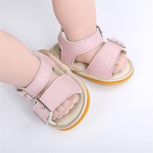 סנדלי תינוקות 0-3 חודשים בנות תינוקות בנות נערות פותחות בוהן נעליים סולידיות נעליים ראשונות נעליים פעוטות נעליים