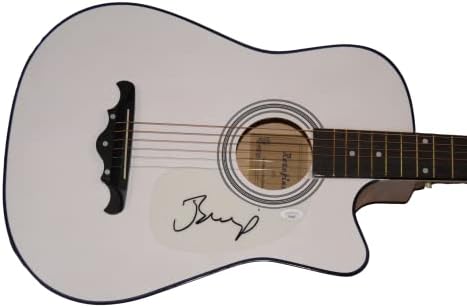 ג 'ון קוגר מלנקמפ חתם על חתימה בגודל מלא גיטרה אקוסטית ג' יימס ספנס אימות ג ' יי. אס. איי קואה - תקרית רחוב ערמונים,