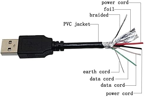 מטען כבל מחשב USB של MARG עבור WACOM IntUOS5 גע טבליות בינוניות עט גרפי קטן, PTH450 PTH-450/K0-C WACOM IntUOS5 מגע קטן,