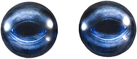 זוג עיני לוויתן כחול 25 ממ 1 אינץ 'לפסלי פשיטות או תכשיטים מייצרים תליונים מלאכה אמנות עטיפת חוט עטיפת DIY Cabochon
