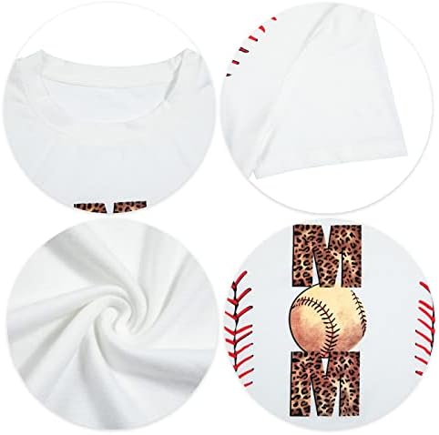 חולצת בייסבול נשים אוהבת בייסבול חולצת טשס חמוד בייסבול גרפיקה גרפיקה קיץ שרוול קצר מזדמן טיז חולצות חופשה למעלה