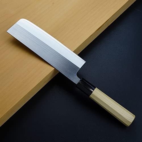 סכין מטבח בסגנון יפני בסגנון יפני לירקות עלים/אבקת להד פלדה מהיר 165 ממ ידית אוקטגון באפלו