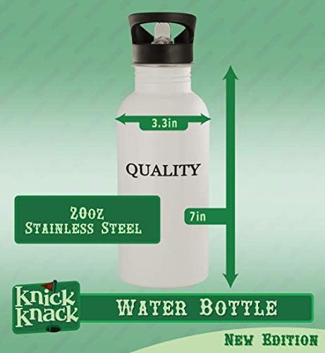 מתנות Knick Knack Victoir - בקבוק מים מפלדת אל חלד 20oz, כסף