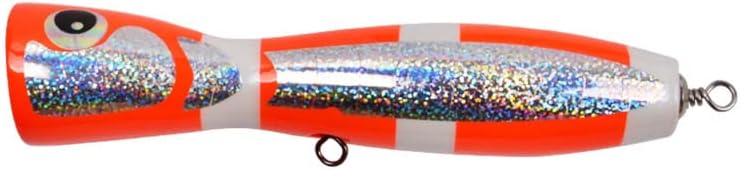 פופר פיתוי 21 סמ/120 גרם פופ דיג פופ -מים טופ -מים עיניים 3D עיניים גדולות פיתוי דיג מים מלוחים פיתיון מלאכותי עם ווים טרבל