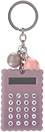 מחשבון מיני כיס אחות קטנה ניידת קליפ מחזיק מפתחות אלקטרוני נייד מחשבון עוגיות חמודות חמודות מחשבון שרשרת שרשרת
