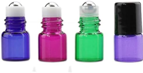 CABILOCK שימושי 6 יחידות גליל ניידות- בקבוקי כדור בושם שמן אתרי מחלקת בקבוקי זכוכית לטיולי נסיעות