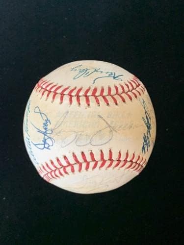 נבחרת ינקיס של ניו יורק 1979 החתימה את הרשמי של AL בייסבול 25 SIGS w/b. מרטין JSA - כדורי חתימה