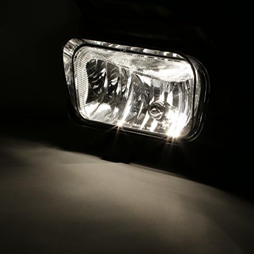 זוג עשן עדשה קדמי פגוש נהיגה ערפל אורות מנורות עם מתג תואם עם שברולט סילברדו 03-06 מפולת שלגים 02-06