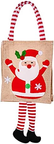 עצבני חג המולד קישוט קריקטורה הדפסת תליית פסים רגל תיק חגיגי ילדים מתנת מתנת תיק ארגון ואחסון חג המולד