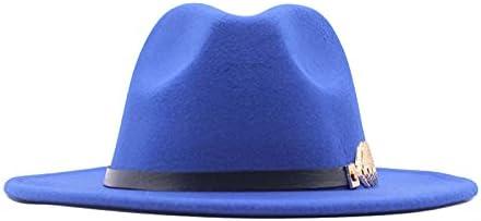 כובע פנמה פנמה חגורה קלאסית פדורה כובע צמר אבזם אבזם רחב כובעי בייסבול ג 'ג'ינס כובעי נשים