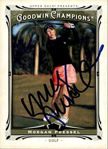 מורגן פרסל חתם על כרטיס גולף של גודווין גודווין 2013 14 - ציוד גולף חתום