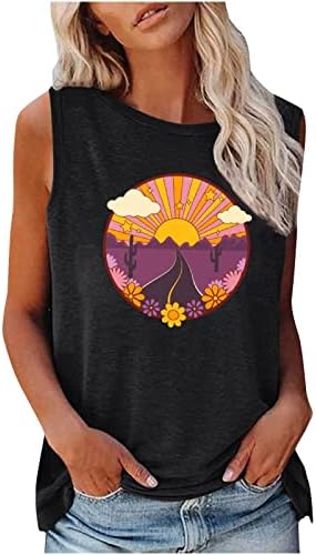 נשים ללא שרוולים קיץ חולצות מתגנדר מקרית גופייה חולצות 2023 אופנה חוף חופשת חולצה כושר רופף זורם טוניקות