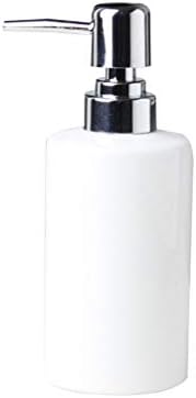 מתקן סבון קרמיקה של המוטון עם משאבה, משאבת סבון יד נוזלית למטבח, מתקן סבון יד נוזלי למילוי חדר אמבטיה לסבון, שמפו, קרמים, סבון