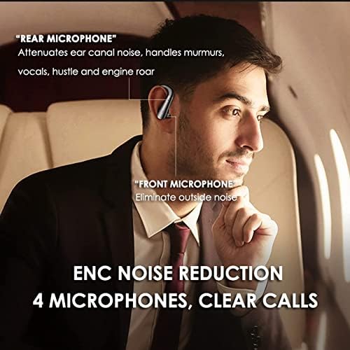 אוזניות אוזניות אלחוטיות אוזניות Bluetooth עם אוזניים אטומות למים IPX7 מעל ניצני האוזן אלחוטי Bluetooth אימון אוזניות עם