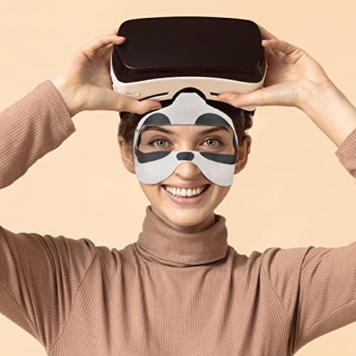 Geekria 100 pcs VR מסכה חד פעמית מסכת אוזניות VR, מסכת כיסוי עין VR מסכת מכסה אוזניות מסכה אוניברסלית ל-