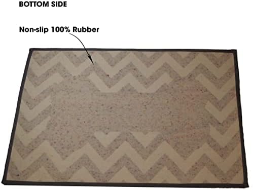 פטרגי 16028 עצם תיאבון שטיח ללא החלקה מכונת רחיץ כלב מפית עבור חיות מחמד האכלת אזורים עם גומי גיבוי 18-אינץ על ידי 28-אינץ