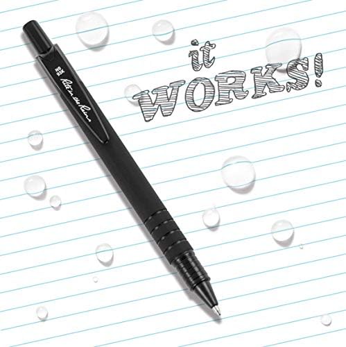 טקס בגשם עפרונות מכניים אטומים למזג אוויר, עופרת שחורה של 1.3 ממ, 3 חבילות ועט עמיד פלסטיק עמיד בפני מזג אוויר, דיו שחור,