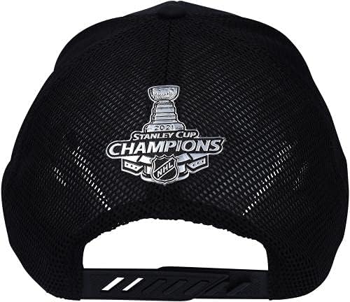 סטיבן סטמקוס טמפה מפרץ ברק 2021 אלופת גביע סטנלי כובע חדר ארונות חתימה - כובעי NHL עם חתימה