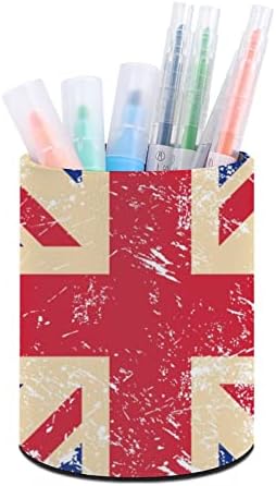 בירטיש רטרו דגל מודפס עט מחזיק עיפרון כוס מארגן שולחן איפור מברשת מחזיק כוס לבית בכיתה משרד
