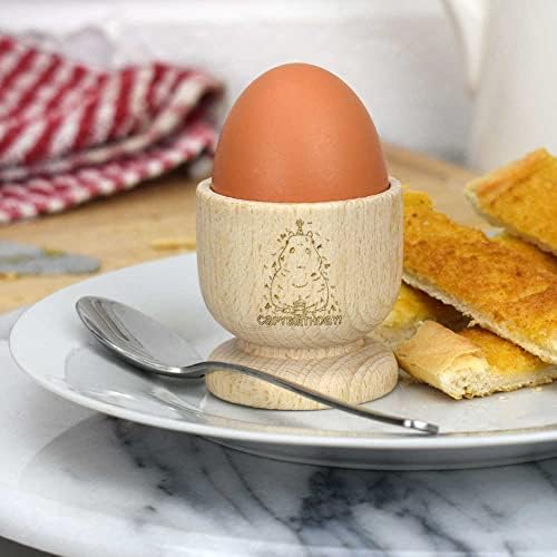 אזידה 'ברכת יום הולדת קפיברה' כוס ביצה מעץ