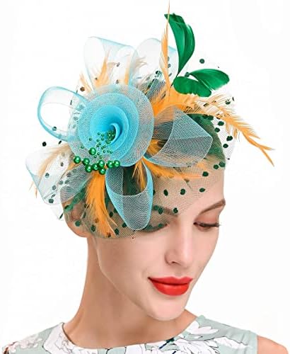מרתק 2022 נשים כובע פילבוקס פרח נוצה נוצה כובע חתונה כלה בריטי כובע פרפר כובע