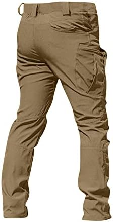 מכנסי מטען לגברים מכנסיים טקטיים באלסטיים קלים משקל קל משקל, מכנסי טרנינג עמידים על טיולי מטען, הלבשה חיצונית