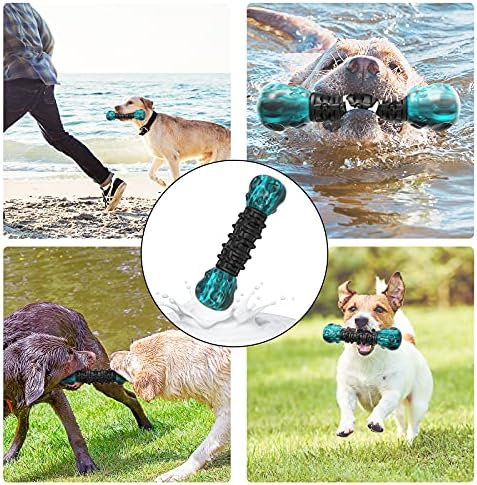 Vilike Dog Ches צעצועים לגזע בינוני גדול, צעצועים לכלבים עם גומי וניילון, כלב אינטראקטיבי לניקוי שיניים לניקוי