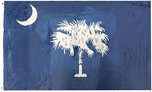 סיטונאות אמריקאית סופרסטור מדינת דרום קרוליינה כחולה 210D-S מודפסת איכות פרימיום 3x5 3'x5 'דגל