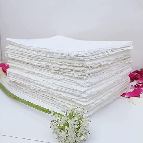 נייר Deckle Papers® 4x9 מלאי כרטיס הזמנה לחתונה, נייר נייר בעבודת יד, נייר כותנה, נייר חתונה, נייר קליגרפיה, נייר סמרטוט