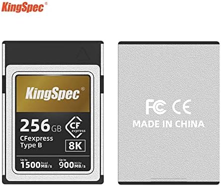 Kingspec 128GB M.2 SATA SSD + 256GB כרטיסי CFEXPREX סוג B