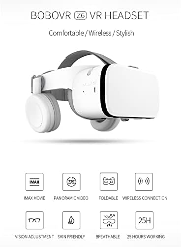 1 אוזניות עבור אנדרואיד טלפונים 3 ד מציאות וירטואלית משקפיים עם אוזניות אלחוטיות משקפי עבור איימקס סרטים ומשחקים