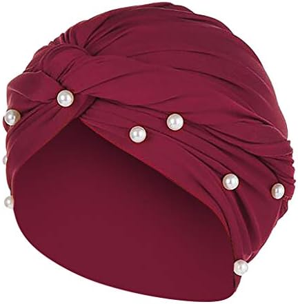 מנהונג כובע טורבן סרטן פרל נשים מוסלמיות נשים עוטפות כובע פרע פרע
