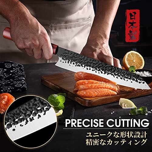 שודרג סכין יפן מטבח איש מערות סכין צרור עם שף סכין מקצועי 9