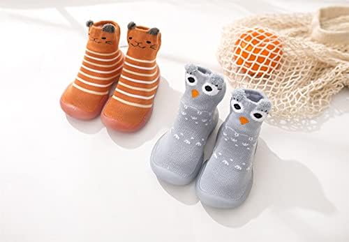 תינוק הליכונים פעוט נעלי תינוקות קריקטורה אלסטי החלקה גרבי בעלי חיים ראשון תינוק נעלי פעוט פעוט