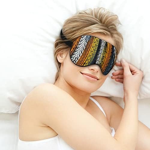 מסלול צמיג צבע מסכות עיניים רכות עם רצועה מתכווננת קלה משקל נוח כיסוי עיניים לשינה