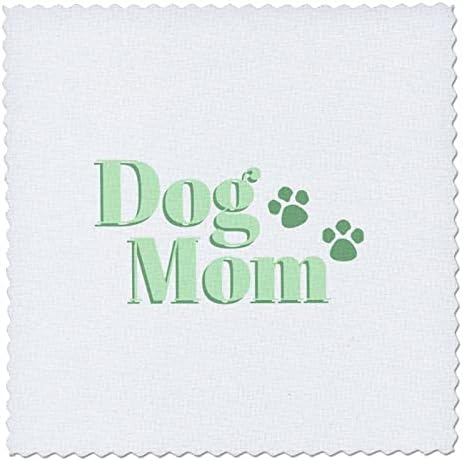 3רוז אבדאן - אמרות מצחיקות-אמא של כלב ירוק בהיר-ריבועי שמיכה