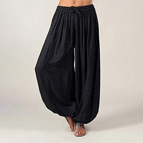 נשים חוף מכנסיים קל משקל מכנסיים גודל בתוספת נשים מכנסיים מקרית מוצק מכנסיים צבע יוגה רופף נשים מכנסיים