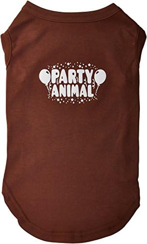 מוצרי חיות מחמד של מירג 'מסיבת חיות מסך חיה חולצה חומה XL
